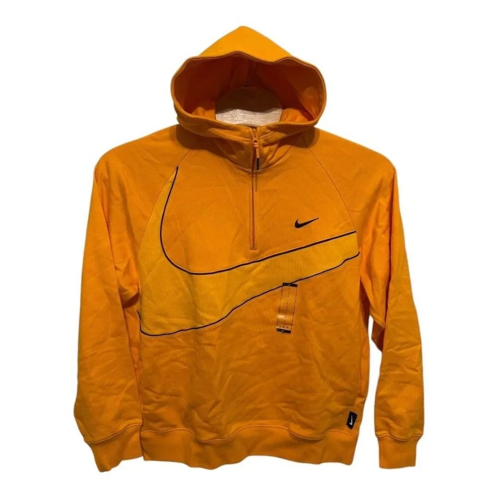 Nike Club Fleece Logo Graphic Pullover Hoodie Sweatshirt Men Large New with Tags